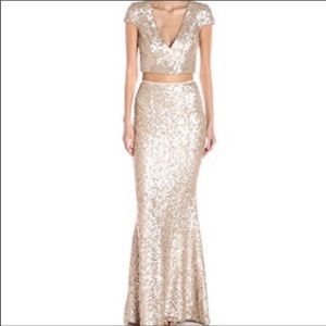 Dress the Population 2 piece gown